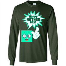Load image into Gallery viewer, Cute Emoji With Heart Balloon Happy Mother Day - Long Sleeve T-Shirt