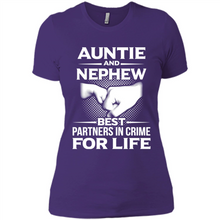 Load image into Gallery viewer, Auntie And Nephew – Best Partners In Crime For Life, Best mother’s day - Ladies' Boyfriend T-Shirt