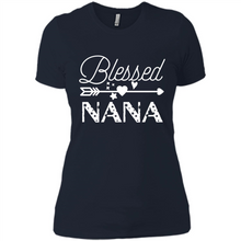 Load image into Gallery viewer, Blessed Nana Christmas Mother’s Day Birthday Grandma - Ladies' Boyfriend T-Shirt