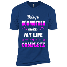 Load image into Gallery viewer, Being A Godmother Makes My Life Complete Funny mother’s day Gift For Beloved Godmother - Premium Short Sleeve T-Shirt