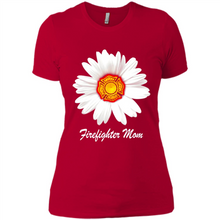 Load image into Gallery viewer, Daisy Firefighter Mom Funny Firefighter Gift Women Sweatshirt On Mother’s Day, Birthday - Ladies' Boyfriend T-Shirt