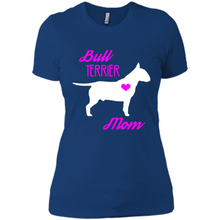 Load image into Gallery viewer, Bull Terrier Mom – Cute Mother’s Day T-Shirt For Dog Lovers - Ladies' Boyfriend T-Shirt