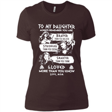 Load image into Gallery viewer, Always Remember Daughter Mom Viking - Ladies' Boyfriend T-Shirt