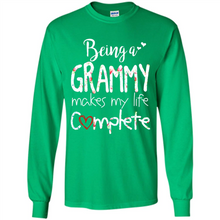 Load image into Gallery viewer, Being A Grandmy Makes My Life Complete – Memorable Mother’s Day Gift For Grandmother - Long Sleeve T-Shirt