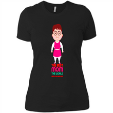 Load image into Gallery viewer, Best Mom Cartoon Character Mother’s Day - Ladies' Boyfriend T-Shirt
