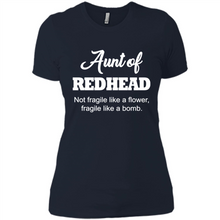 Load image into Gallery viewer, Aunt Of Redhead Definition Funny For Aunt On mother’s day - Ladies' Boyfriend T-Shirt
