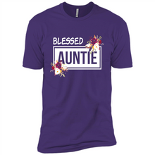 Load image into Gallery viewer, Blessed Auntie Funny Mother’s Day, Birthday Gift For Beloved Aunt - Premium Short Sleeve T-Shirt