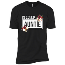 Load image into Gallery viewer, Blessed Auntie Funny Mother’s Day, Birthday Gift For Beloved Aunt - Premium Short Sleeve T-Shirt