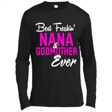 Load image into Gallery viewer, Best Freakin’ Nana &amp; Godmother Ever – Funny Gift - Canvas Long Sleeve T-Shirt