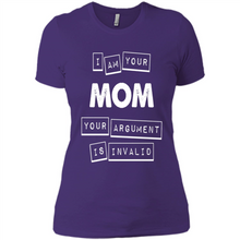 Load image into Gallery viewer, Argument Invalid Mom Mother’s Day - Ladies' Boyfriend T-Shirt