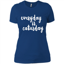 Load image into Gallery viewer, Cats T Shirt Hoodie Everyday Is Caturday Mother’s Day Gift ideas - Ladies' Boyfriend T-Shirt