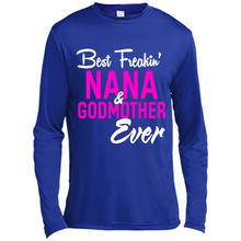 Load image into Gallery viewer, Best Freakin’ Nana &amp; Godmother Ever – Funny Gift - Canvas Long Sleeve T-Shirt