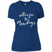 Load image into Gallery viewer, Allergic To Mondays T-Shirt Funny Women’s Mom Mama Mother - Ladies' Boyfriend T-Shirt
