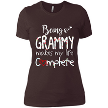 Load image into Gallery viewer, Being A Grandmy Makes My Life Complete – Memorable Mother’s Day Gift For Grandmother - Ladies' Boyfriend T-Shirt