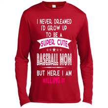 Load image into Gallery viewer, A Super cute Baseball Mom Mother’s Day Gift ideas Funny - Canvas Long Sleeve T-Shirt