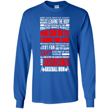 Load image into Gallery viewer, BASEBALL MOM, NEVER GIVE UP Mother’s Day - Long Sleeve T-Shirt