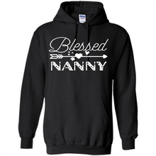 Load image into Gallery viewer, Blessed Nanny Christmas Mother’s Day Birthday Grandma - Hoodie