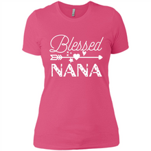 Load image into Gallery viewer, Blessed Nana Christmas Mother’s Day Birthday Grandma - Ladies' Boyfriend T-Shirt
