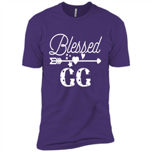 Load image into Gallery viewer, Blessed GG Christmas Mother’s Day Birthday Grandma - Premium Short Sleeve T-Shirt