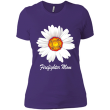 Load image into Gallery viewer, Daisy Firefighter Mom Funny Firefighter Gift Women Sweatshirt On Mother’s Day, Birthday - Ladies' Boyfriend T-Shirt