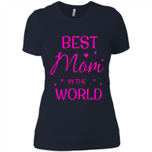 Load image into Gallery viewer, Best Mom in the World Mother’s Day - Ladies' Boyfriend T-Shirt