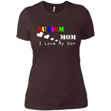 Load image into Gallery viewer, Autism mon t shirt Mothers Day - Ladies' Boyfriend T-Shirt