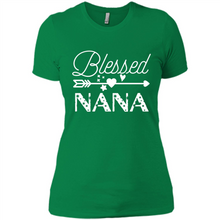 Load image into Gallery viewer, Blessed Nana Christmas Mother’s Day Birthday Grandma - Ladies' Boyfriend T-Shirt