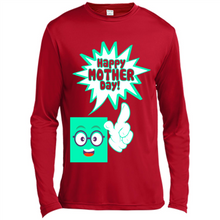 Load image into Gallery viewer, Cute Emoji With Heart Balloon Happy Mother Day - Canvas Long Sleeve T-Shirt