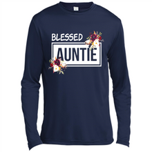 Load image into Gallery viewer, Blessed Auntie Funny Mother’s Day, Birthday Gift For Beloved Aunt - Canvas Long Sleeve T-Shirt