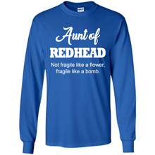 Load image into Gallery viewer, Aunt Of Redhead Definition Funny For Aunt On mother’s day - Long Sleeve T-Shirt
