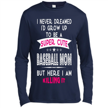 Load image into Gallery viewer, A Super cute Baseball Mom Mother’s Day Gift ideas Funny - Canvas Long Sleeve T-Shirt