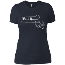Load image into Gallery viewer, Best Mom Ever Shirt Massachusetts Mothers Day - Ladies' Boyfriend T-Shirt