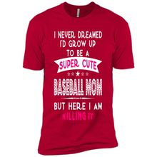 Load image into Gallery viewer, A Super cute Baseball Mom Mother’s Day Gift ideas Funny - Premium Short Sleeve T-Shirt