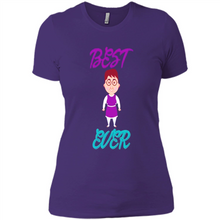 Load image into Gallery viewer, Best Mom Ever Cartoon Mother’s Day - Ladies' Boyfriend T-Shirt