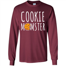 Load image into Gallery viewer, Cookie Momster shirt Mother’s day shirt Baking mom - Long Sleeve T-Shirt
