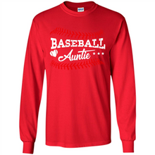Load image into Gallery viewer, Baseball Auntie Softball Auntie Funny Gift For Mother’s Day - Long Sleeve T-Shirt