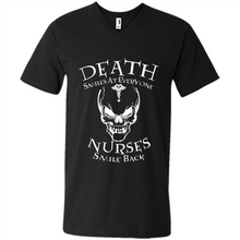 Load image into Gallery viewer, Death Smiles At Everyone Nurses Smile Back Shirt Mothers Day - Men's V-Neck