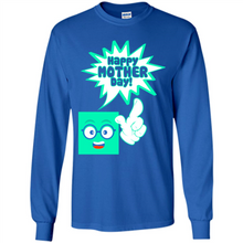Load image into Gallery viewer, Cute Emoji With Heart Balloon Happy Mother Day - Long Sleeve T-Shirt
