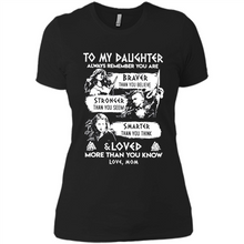 Load image into Gallery viewer, Always Remember Daughter Mom Viking - Ladies' Boyfriend T-Shirt