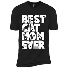 Load image into Gallery viewer, BEST CAT MOM EVER A LIFE WITH CATS - Premium Short Sleeve T-Shirt