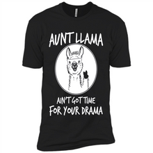 Load image into Gallery viewer, Aunt Llama – Ain’t Got Time For Your Drama – Best Mother’s Day Gift For Auntie - Premium Short Sleeve T-Shirt