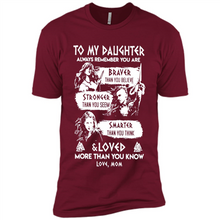 Load image into Gallery viewer, Always Remember Daughter Mom Viking - Premium Short Sleeve T-Shirt