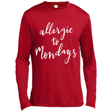 Load image into Gallery viewer, Allergic To Mondays T-Shirt Funny Women’s Mom Mama Mother - Canvas Long Sleeve T-Shirt