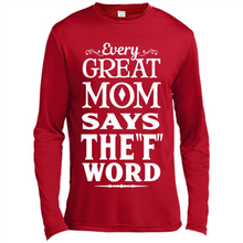 Load image into Gallery viewer, Every Great Mom Says The F Word Mother’s Day - Canvas Long Sleeve T-Shirt