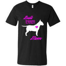 Load image into Gallery viewer, Bull Terrier Mom – Cute Mother’s Day T-Shirt For Dog Lovers - Men's V-Neck