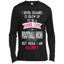 Load image into Gallery viewer, A Super cute Football Mom Mother’s Day Gift ideas Funny - Canvas Long Sleeve T-Shirt