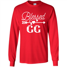Load image into Gallery viewer, Blessed GG Christmas Mother’s Day Birthday Grandma - Long Sleeve T-Shirt