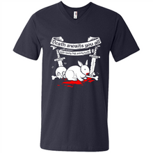 Load image into Gallery viewer, Death Awaits You All With Big Pointy Teeth - Men's V-Neck