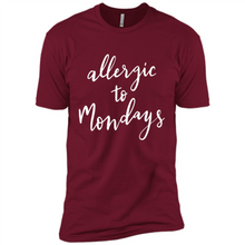 Load image into Gallery viewer, Allergic To Mondays T-Shirt Funny Women’s Mom Mama Mother - Premium Short Sleeve T-Shirt