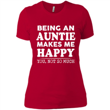 Load image into Gallery viewer, Being An Auntie Makes Me Happy, You Not So Much Funny mother’s day Gift - Ladies' Boyfriend T-Shirt